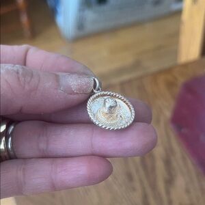 Gold Pendant with Hat Design